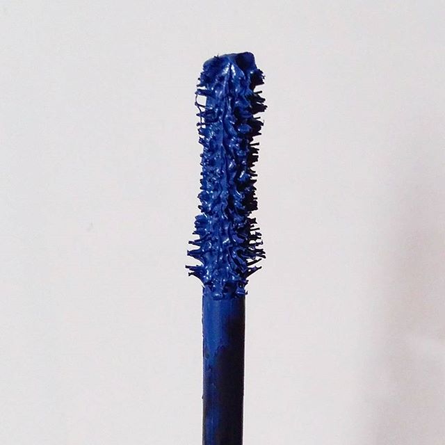 Always the best! #yvessaintlaurent #theshock #mascara #blue